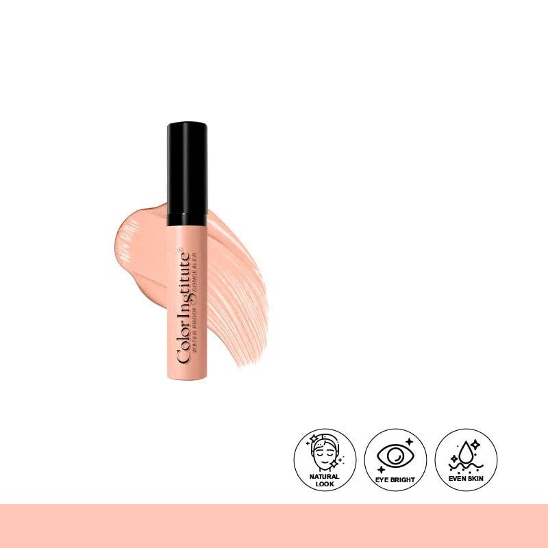 Cosmetic concealer with swatch and 'Color Institute' branding on a white background