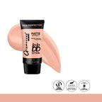 Glamorous BB Cream tube with a swatch on a white background
