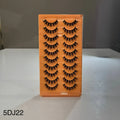 10 Pair Mink Eyelashes (5D-J22)