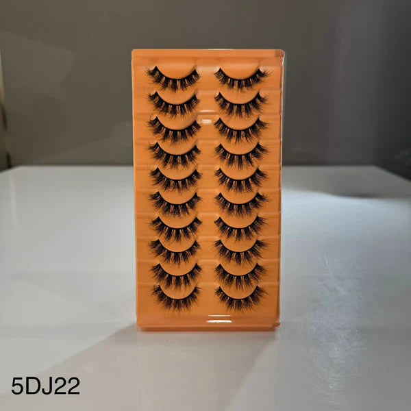10 Pair Mink Eyelashes (5D-J22)