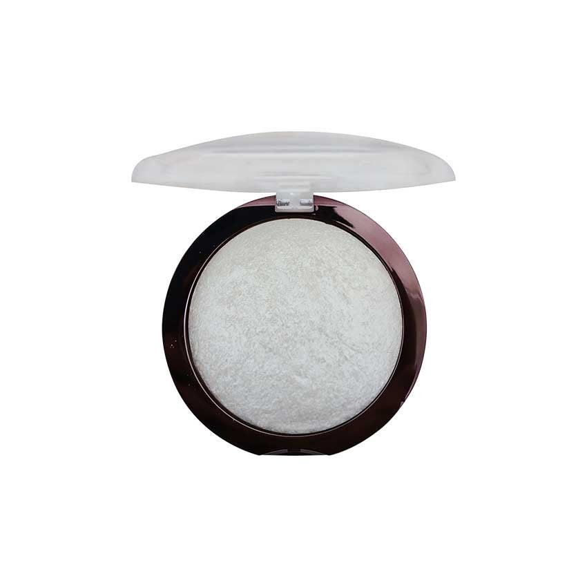 Compact powder in an open case on a white background