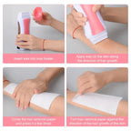 Step-by-step guide on using 3-in-1 Depilatory Wax Heater & Roll-On Epilator – Full-Body Hair Removal for Smooth Skin