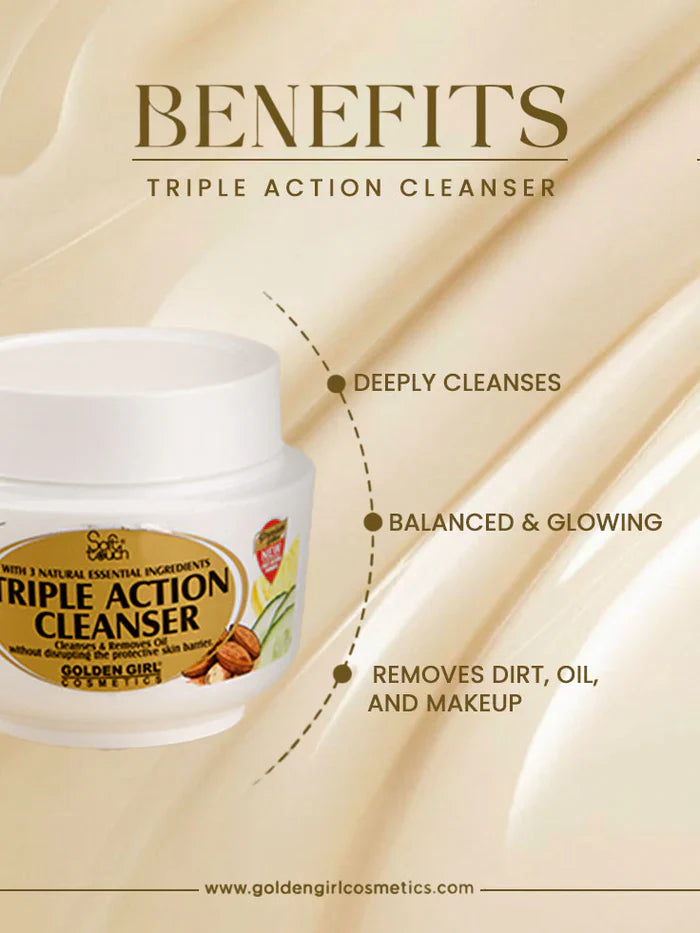 Golden Girl Triple Action Cleanser | Cucumber, Lemon & Almond