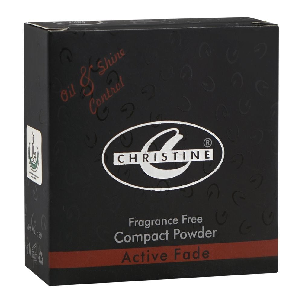 Box of Christine compact powder on a white background