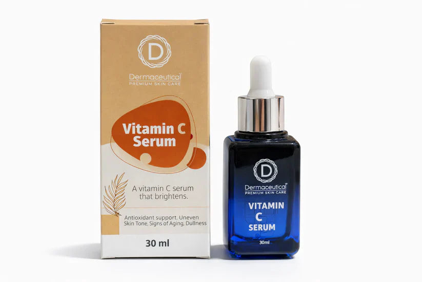 Dermaceutical Vitamin C Serum bottle and packaging on a white background