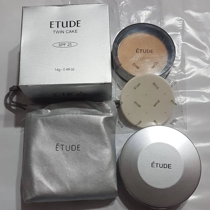 Etude SPF 25 Twin Cake Face Powder Foundation Base