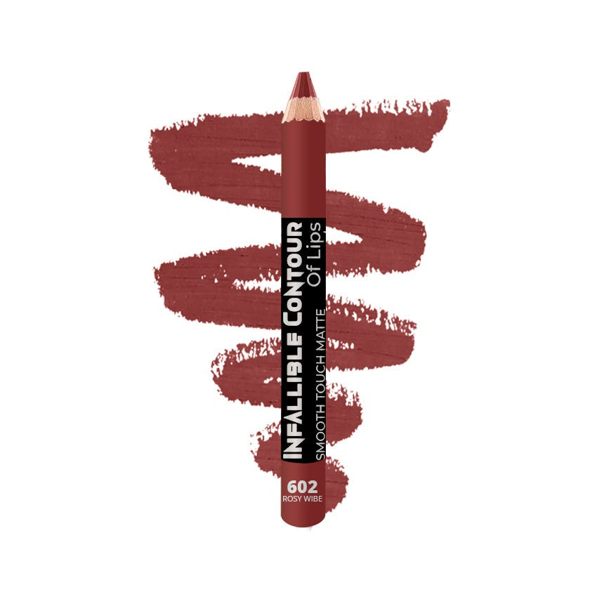 Glamorous Face Infallible Contour Matte Jumbo Eye & Lip Pencil - Smooth Touch 602 Rosy Wibe