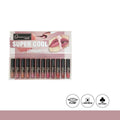 Glamorous Face Super Cool Waterproof Lip Gloss - 12 In 1 Shade D (Matt Valvet)