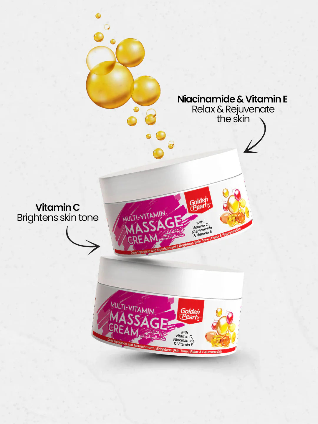 Golden Pearl Multivitamin Massage Cream Graphic