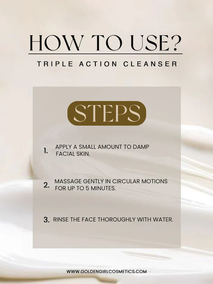 Golden Girl Triple Action Cleanser | Cucumber, Lemon & Almond