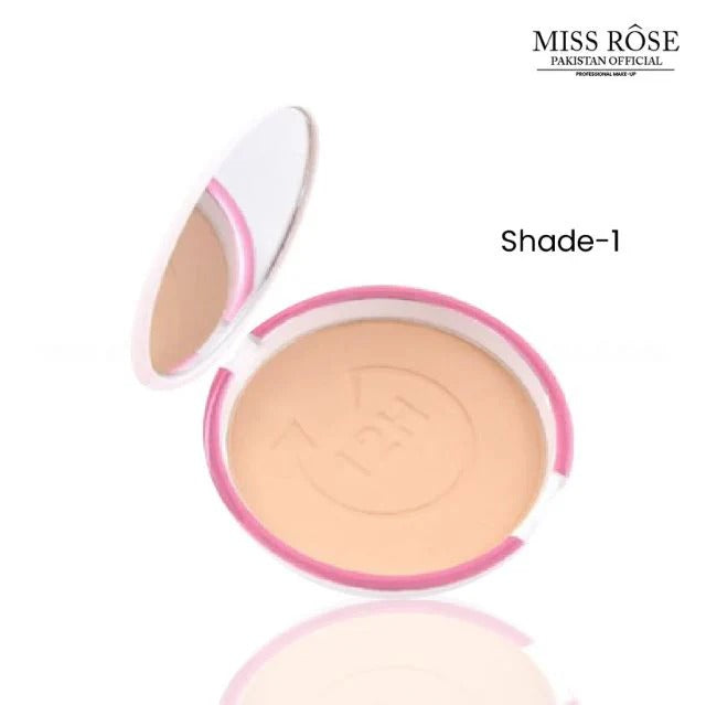MISS ROSE 3D Contour Moisture Whiteing Two-way Pressed Powder Cake