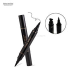 Black eyeliner pen with 'Miss Rose' branding on a white background