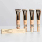 Four tubes of Miss Rose skincare product on a light gray background