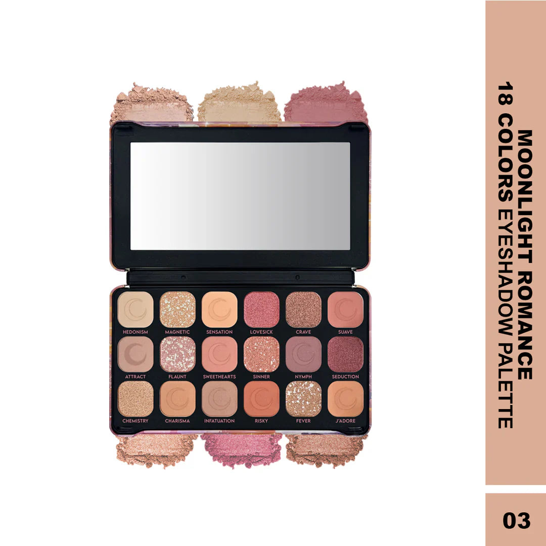 Maliao 18-Color Eyeshadow Palette – Blendable Matte & Shimmer Shades for Stunning Eye Makeup Looks