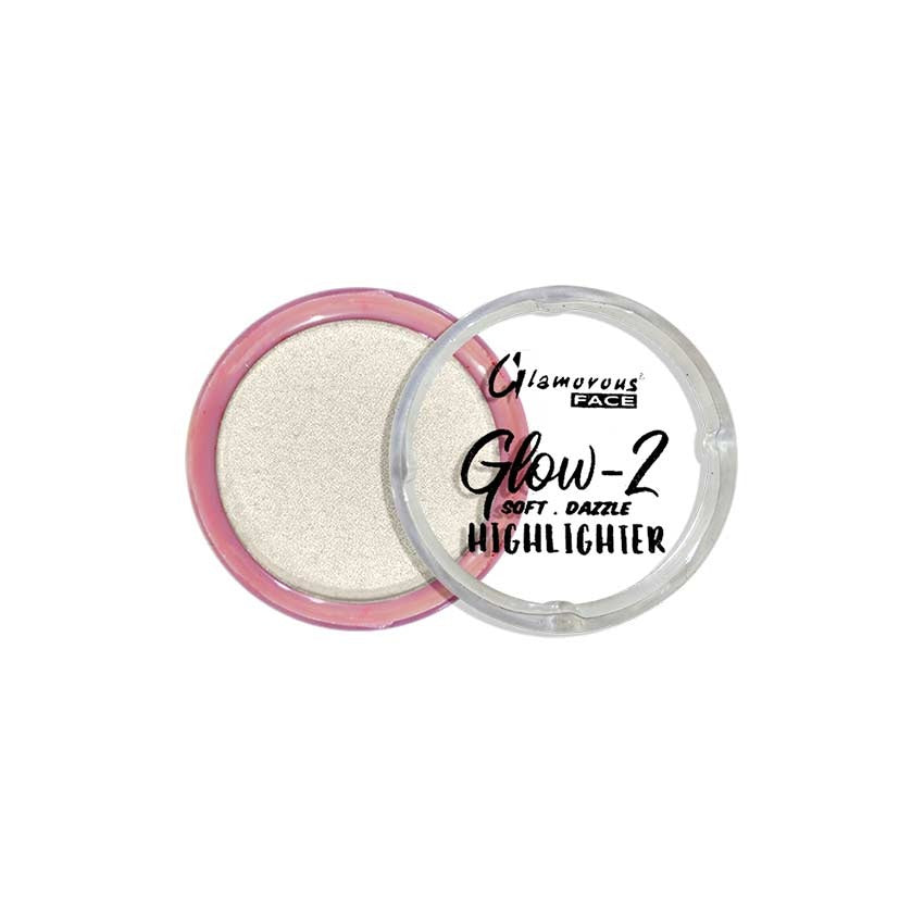 Glow-2 highlighter with pink lid on a white background