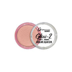 Glamorous Face Glow-2 highlighter with pink shade on a white background