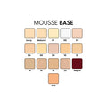 Color swatches for sheaffer mousse base with labels on a white background
