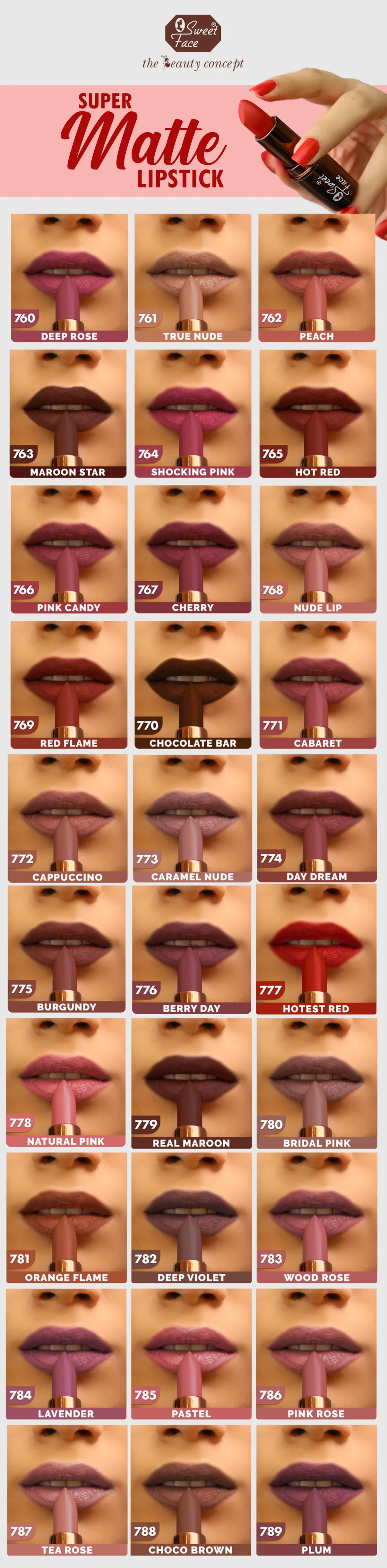 Sweetface Super Matte Lipstick