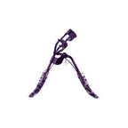 Purple sunglasses with a unique design on a white background