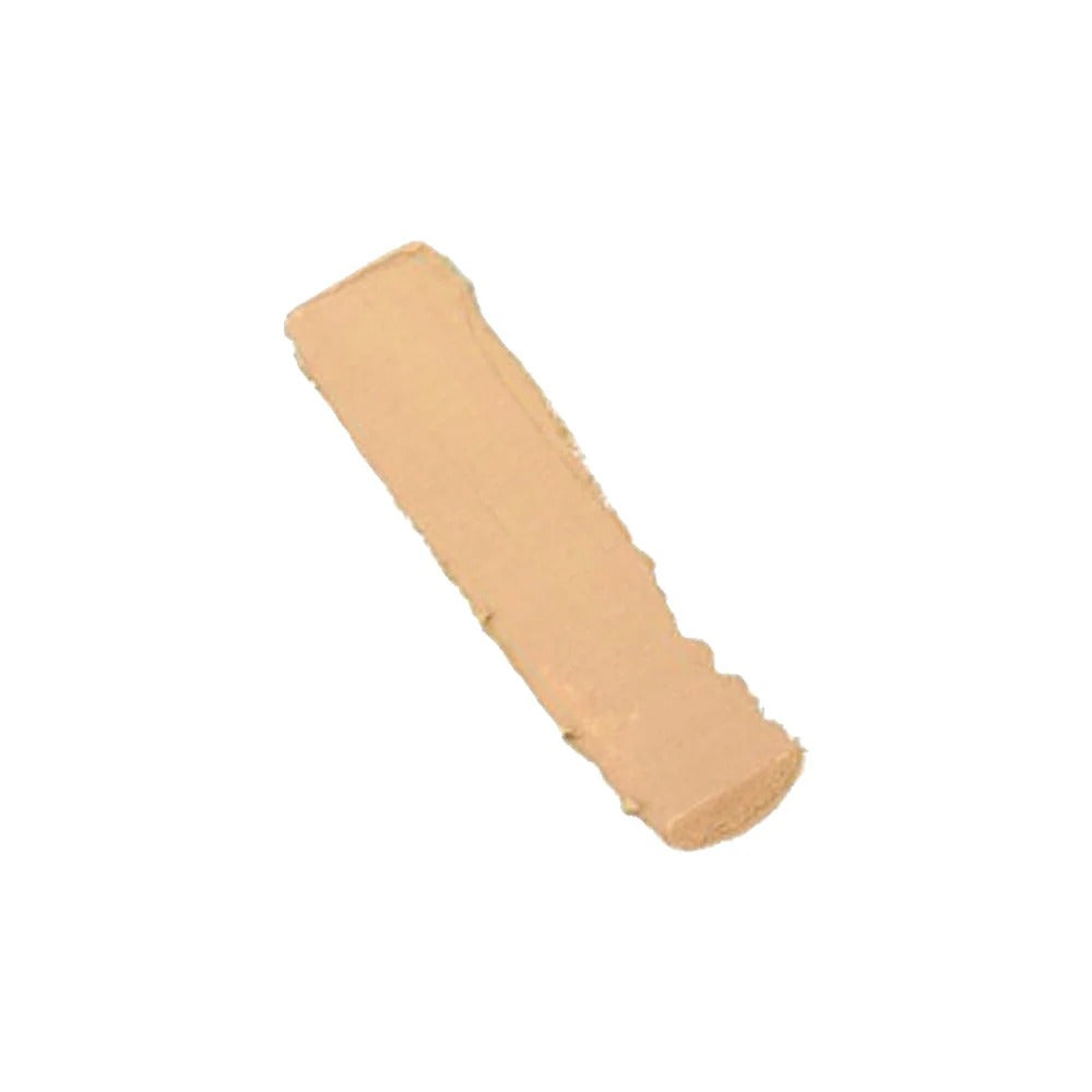Beige makeup stick on a white background