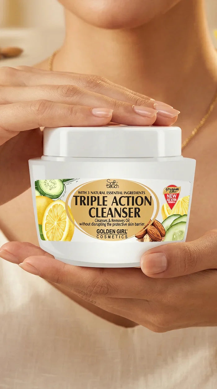 Golden Girl Triple Action Cleanser | Cucumber, Lemon & Almond